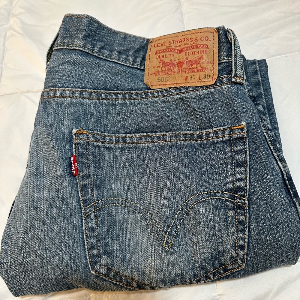 Levi’s Men’s 505 Straight Leg Jeans